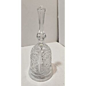 Vintage Royal Crystal Rock Dinner Bell Genuine Crystal Clear Made in Italy